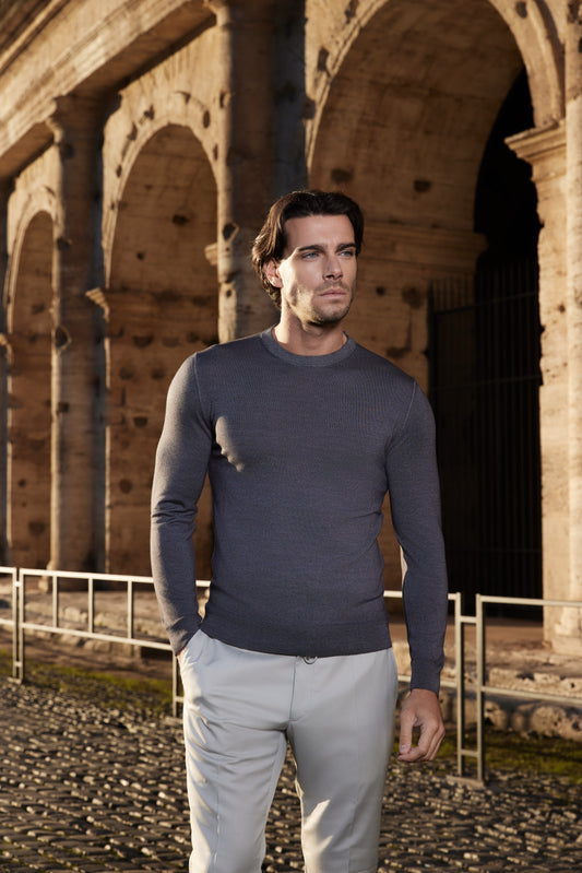 Pulover Merino Charcoal - CIRO