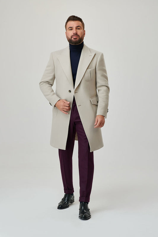 Palton gri oyster Ermenegildo Zegna - RAMIRO