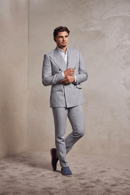 Costum Casual Loro Piana - LIGHT ASH