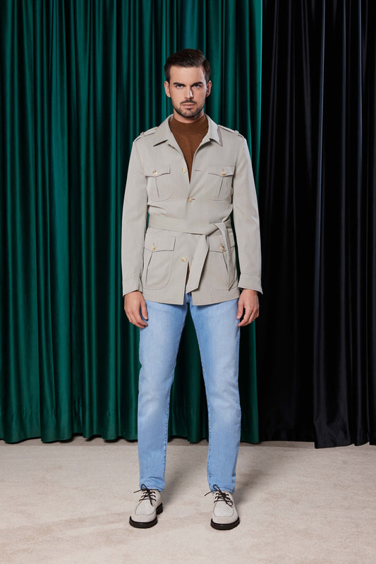 Field Jacket gray - Loro Piana - ERMANNO