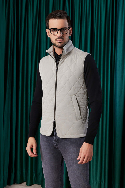 Body Warmer ash grey - Loro Piana - COSIMO