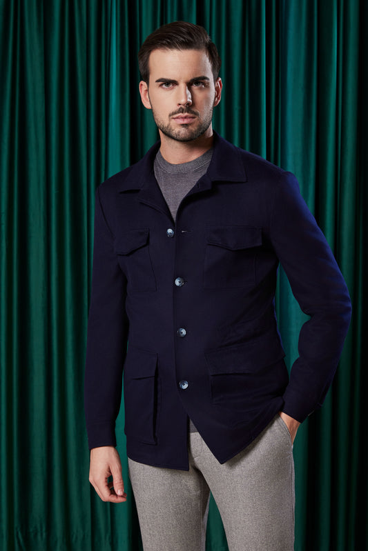 Field Jacket navy - Loro Piana - CELESTINO