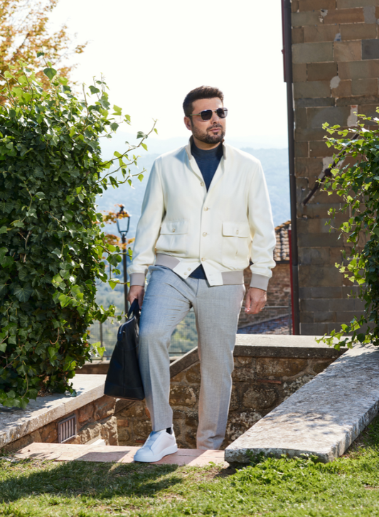 Jachetă bomber cașmir Loro Piana