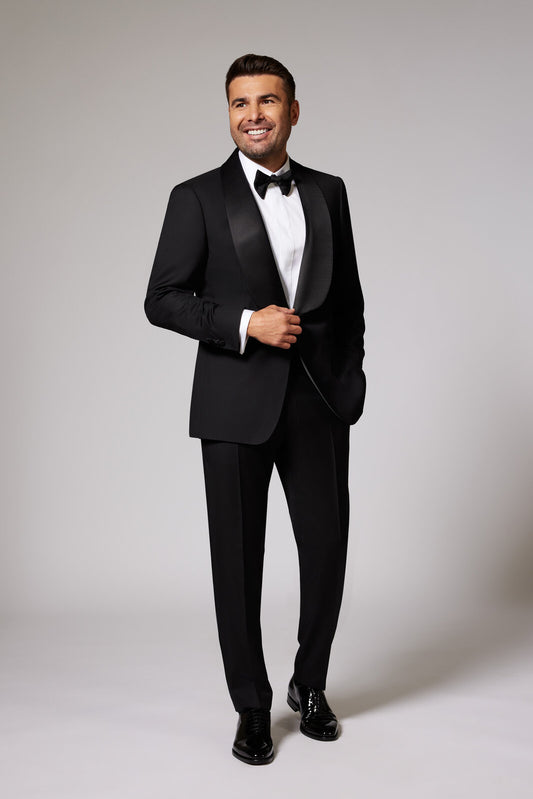 Black Tuxedo Shawl Zegna