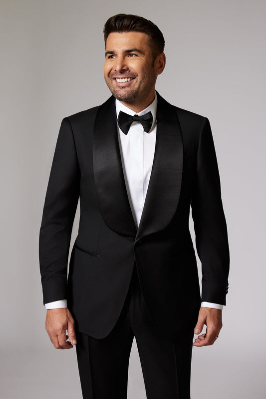 Black Tuxedo Shawl Zegna