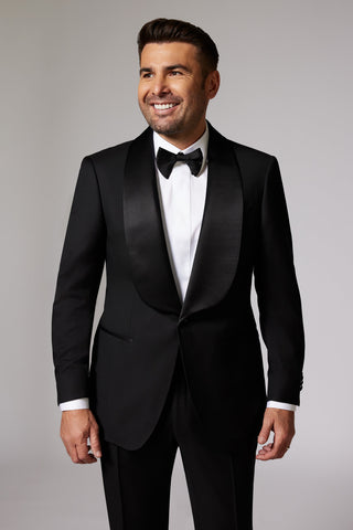 Black Tuxedo Shawl Zegna
