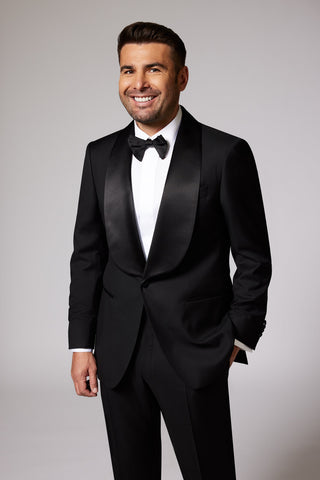 Black Tuxedo Shawl Zegna