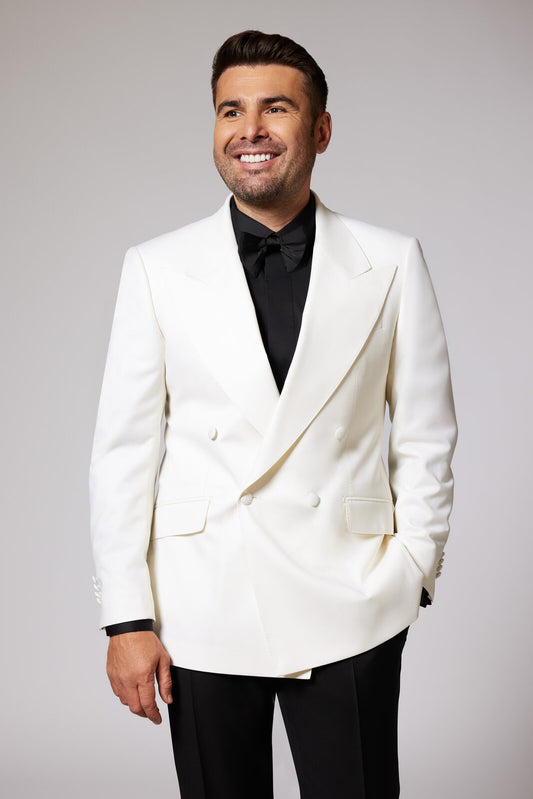 Black & White Tuxedo Zegna Double Breasted