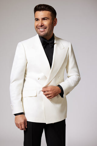 Black & White Tuxedo Zegna Double Breasted