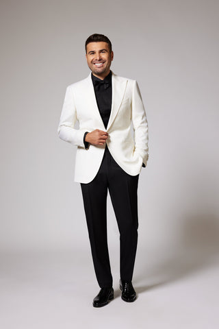 Black & White Tuxedo Zegna Single Breasted