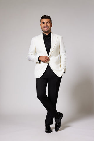 Black & White Tuxedo Zegna Single Breasted