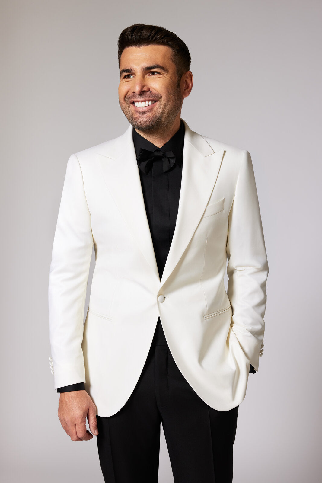 Black & White Tuxedo Zegna Single Breasted
