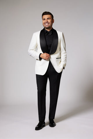 Black & White Tuxedo Zegna Black Lapel