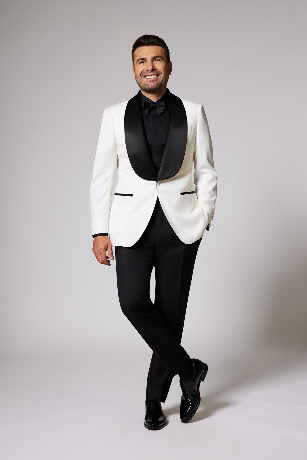 Black & White Tuxedo Zegna Black Lapel