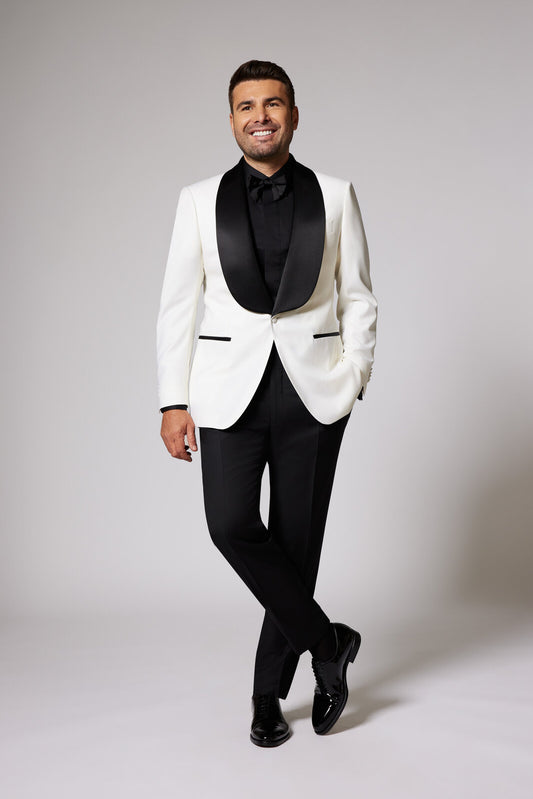 Black & White Tuxedo Zegna Black Lapel