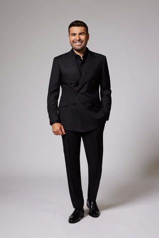 All Black Tuxedo Zegna Double Breasted
