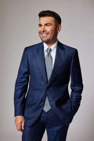 Business Teal&Slate Blue Zegna Trofeo