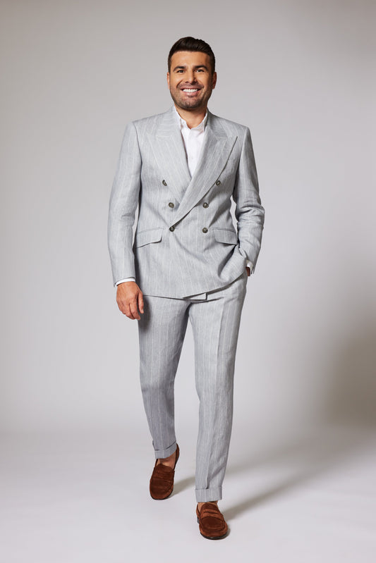 Casual Light Grey Țesatură Loro Piana Linen