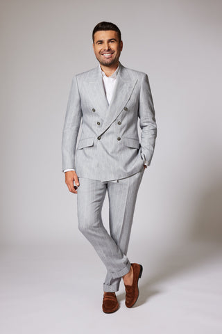 Casual Light Grey Țesatură Loro Piana Linen