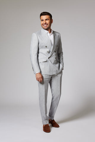 Casual Light Grey Țesatură Loro Piana Linen