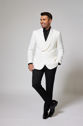 Black & White Tuxedo Shawl Cerruti