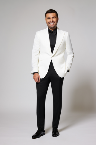 Black & White Tuxedo Cerruti White Lapel