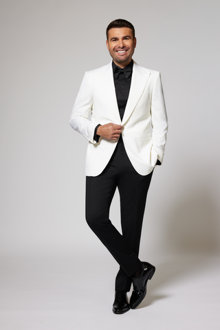 Black & White Tuxedo Cerruti White Lapel