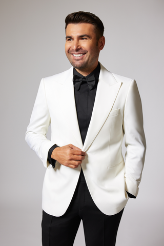 Black & White Tuxedo Cerruti White Lapel