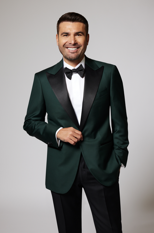 Emerald Green Țesătură Loro Piana