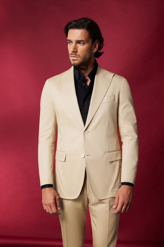 Costum Casual Beige Loro Pian Benedetto