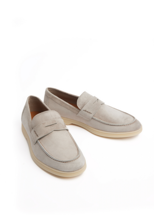 Mocasini Bej Suede Elegance