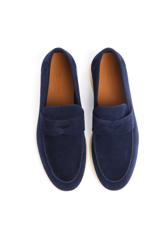 Penny Loafers Navy Suede