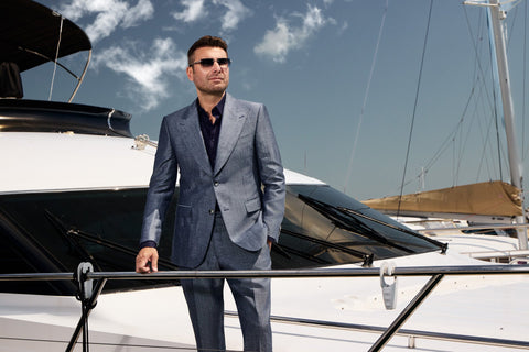 CASUAL NAVY  ZIGNONE BLEND
