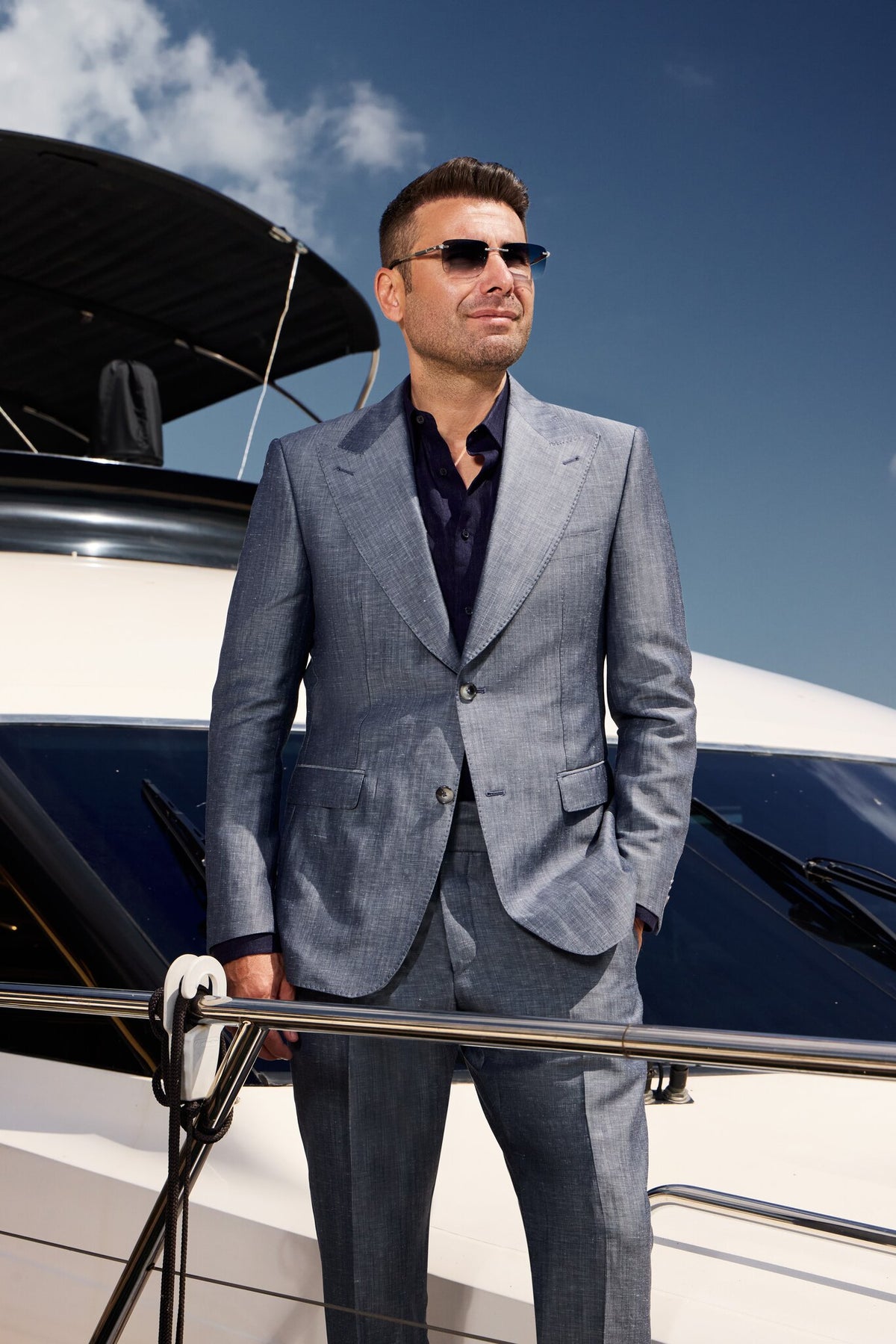 CASUAL NAVY  ZIGNONE BLEND