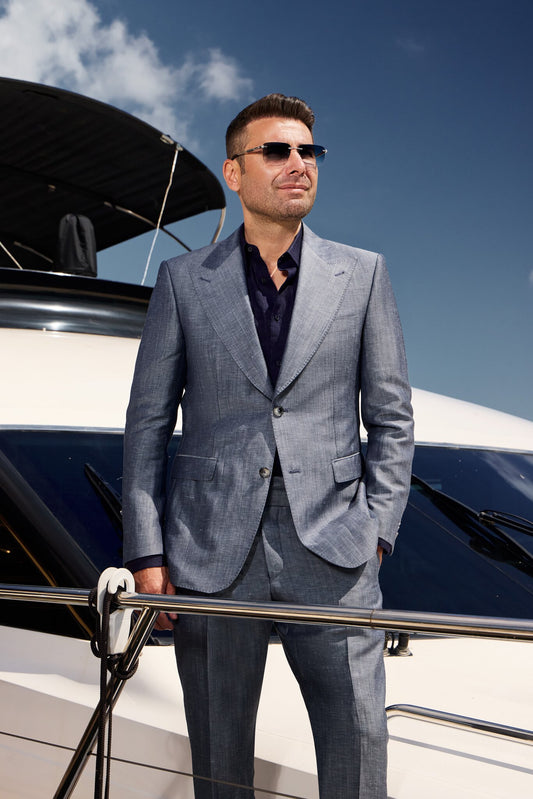 CASUAL NAVY  ZIGNONE BLEND