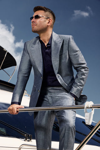 CASUAL NAVY  ZIGNONE BLEND