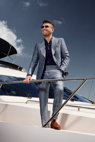 CASUAL NAVY  ZIGNONE BLEND