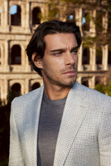 Checkered Silk-Wool Zegna Blaze