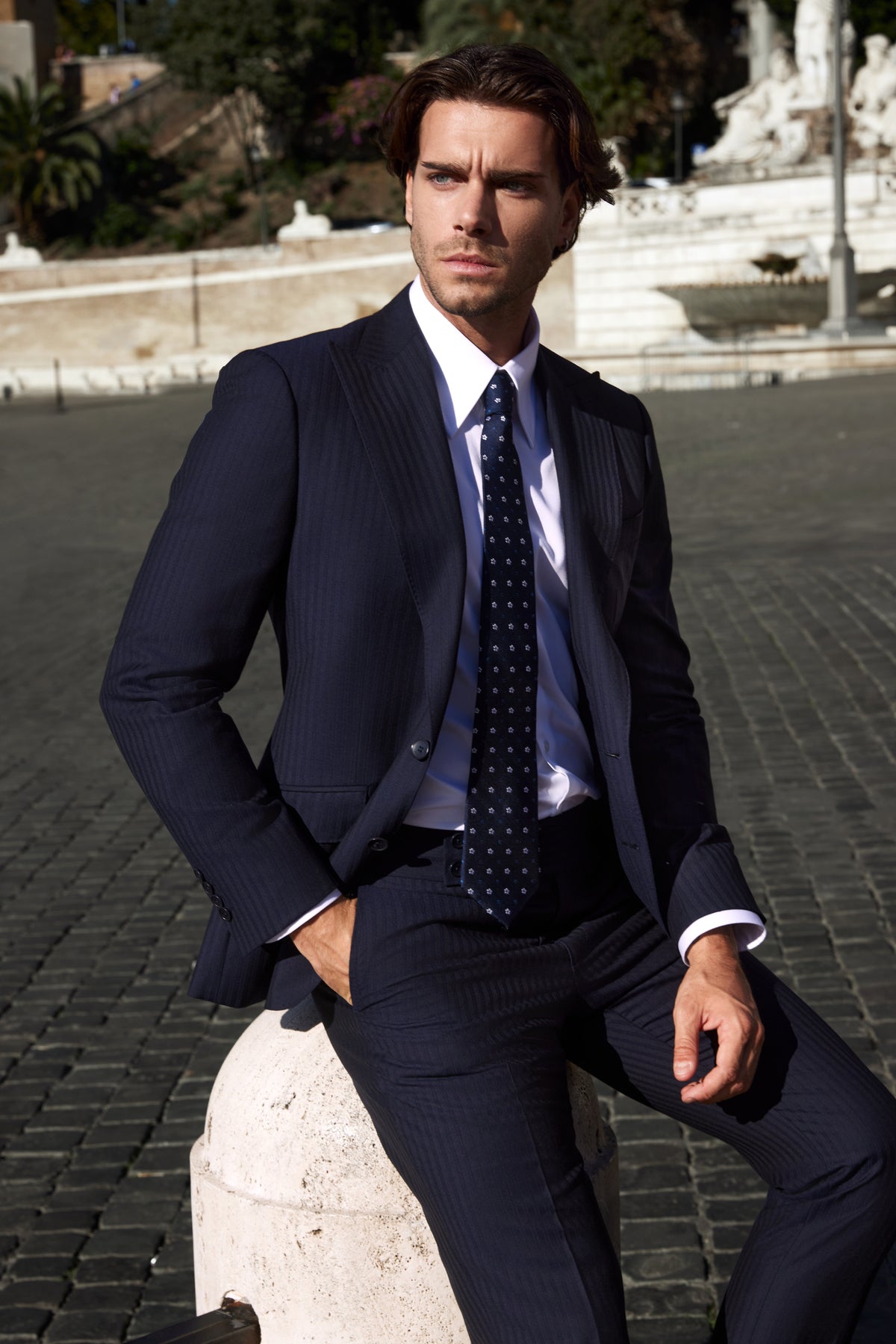 Costum Business Zegna Single-Breasted Gaetano