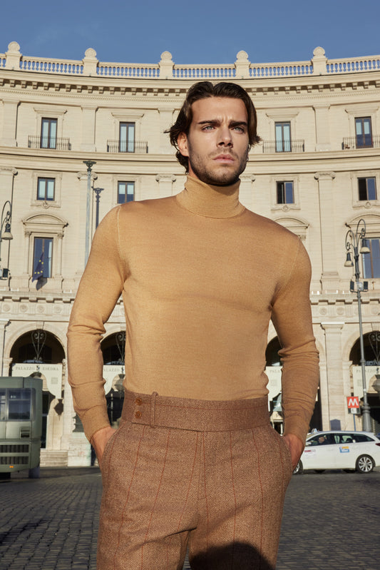 Merino Camel Turtleneck Dolce Vita