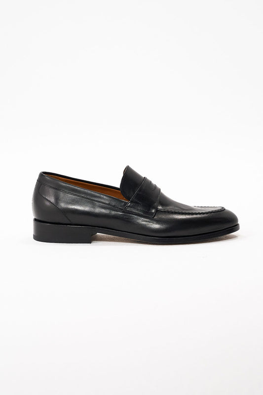 Belgian Penny LOAFERS NEGRI semilucioși - Wyatt