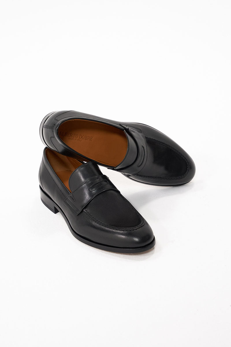 Belgian Penny LOAFERS NEGRI semilucioși - Wyatt