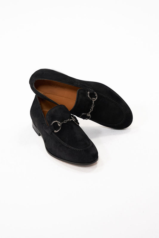 Pantofi HORSEBIT LOAFERS NEGRI suede – piele întoarsă - DANIEL