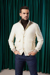 Blouson Loro Piana Cashmere Ivory Elegance