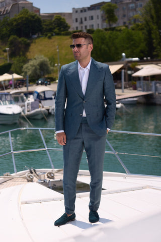 CASUAL STEEL GREEN ZIGNONE BLEND