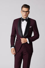 Costum de ceremonie burgund single-breasted Erwin